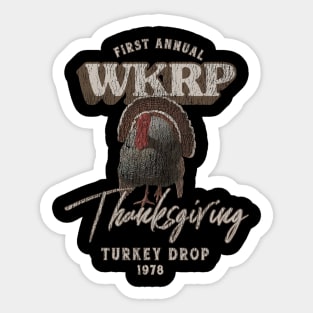 Vintage WKRP Turkey Drop Sticker
